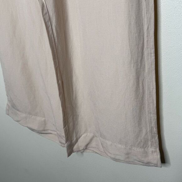 Anthropologie Cloth & Stone Linen Blend Wide Leg Cropped Pants - NWT - Women’s U - Picture 4 of 8